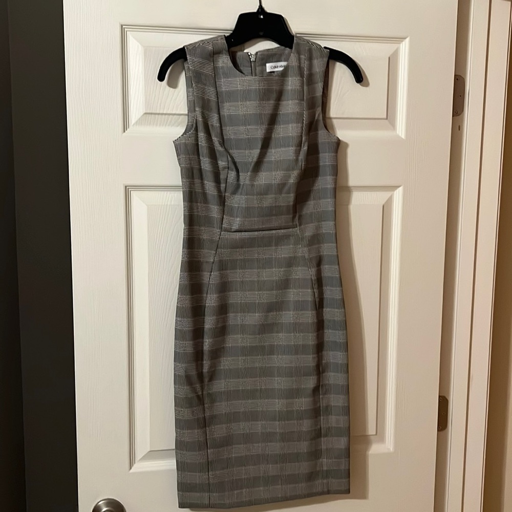 Like new bodycon dress by Calvin Klein.